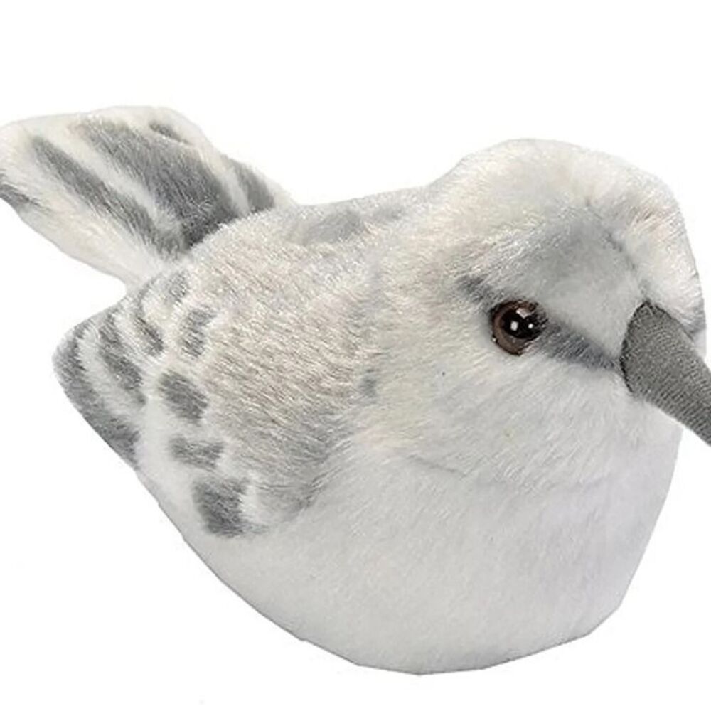Wild Republic Audubon Birds Northern Mockingbird Plush with Sound Stuffed Animal